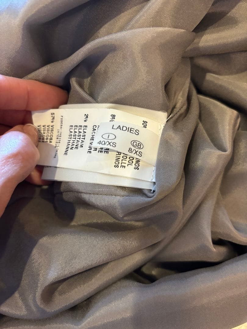 FABIANA FILIPPI グレー ノースリーブ Vネック ロングワンピース