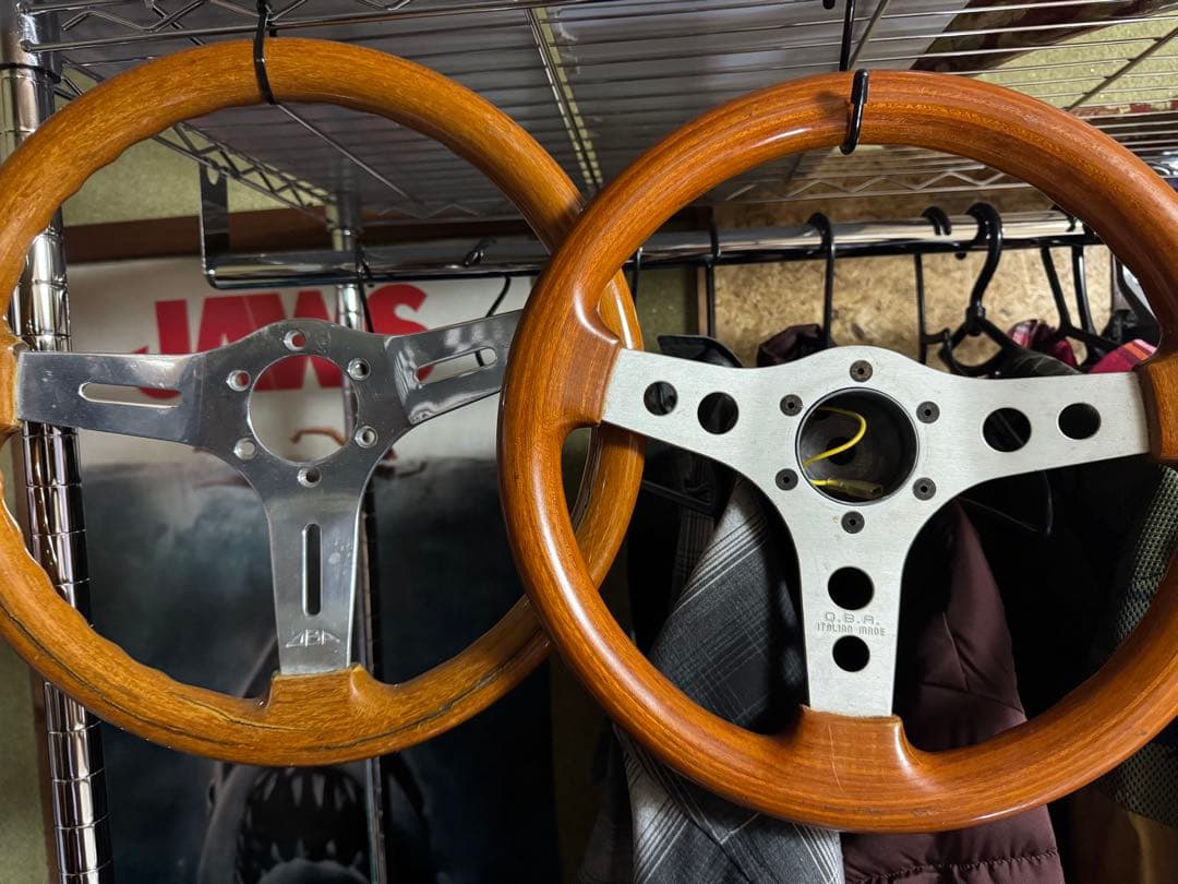 ウッドステアリング 3本スポーク