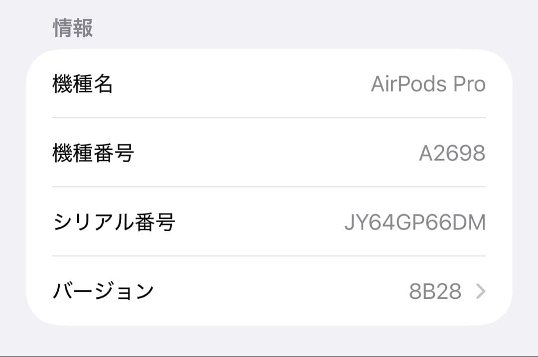 【良品】Apple純正　AirPodsPro 第2世代