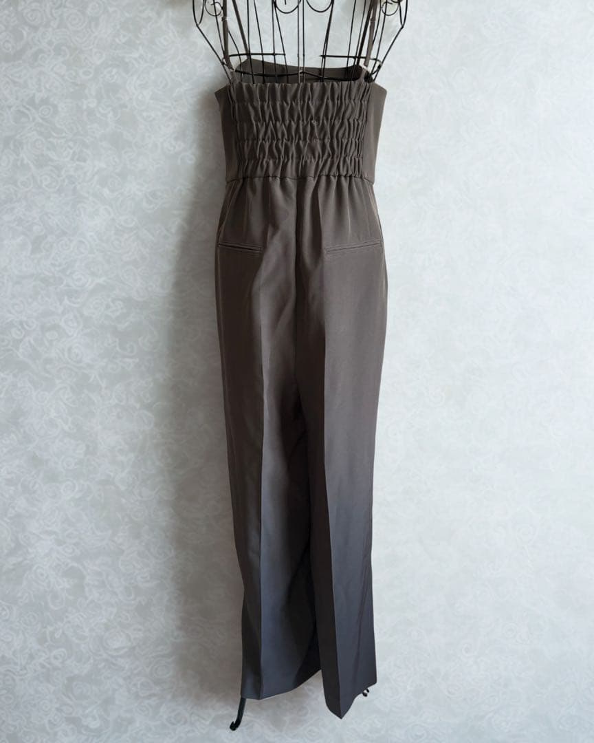 andresd ダブルクロスオールインワンドレス チャコール