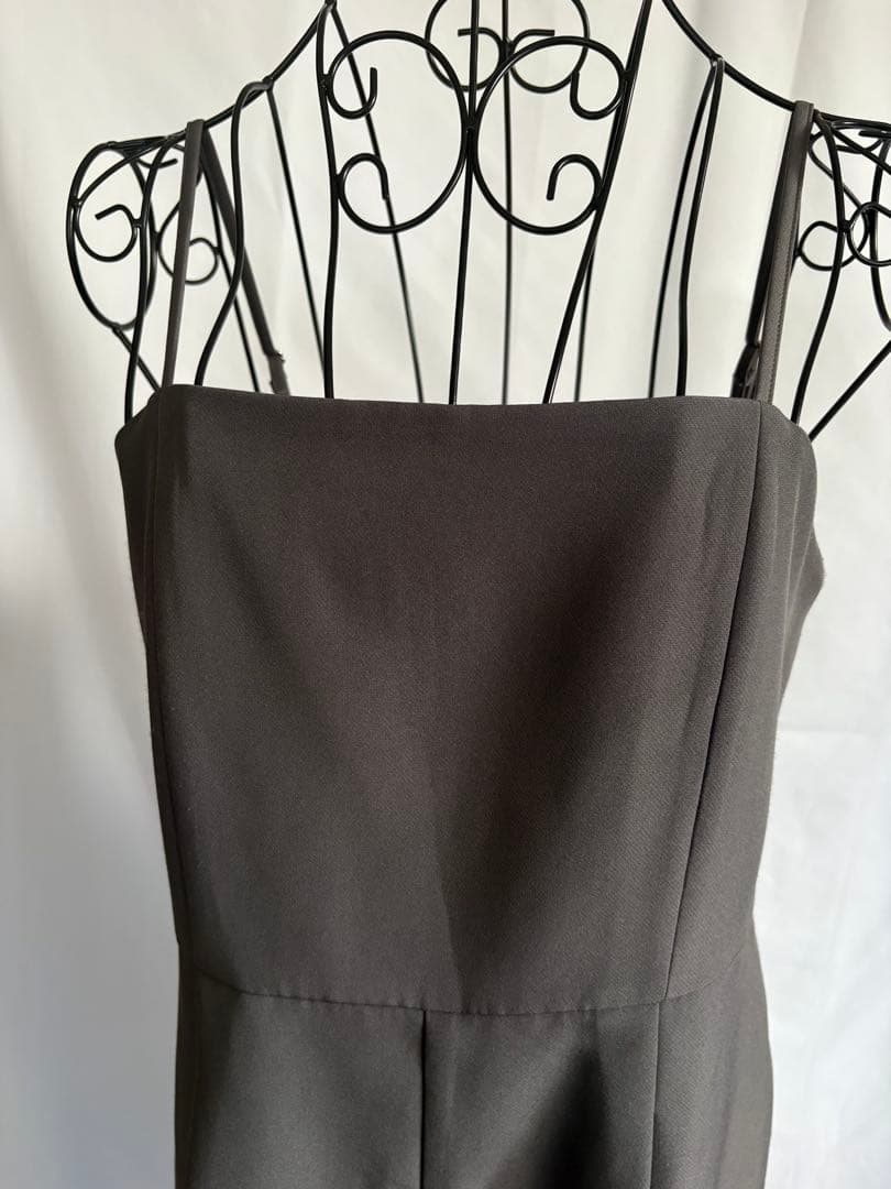 andresd ダブルクロスオールインワンドレス チャコール