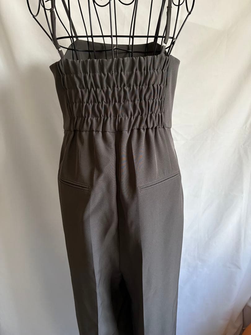 andresd ダブルクロスオールインワンドレス チャコール