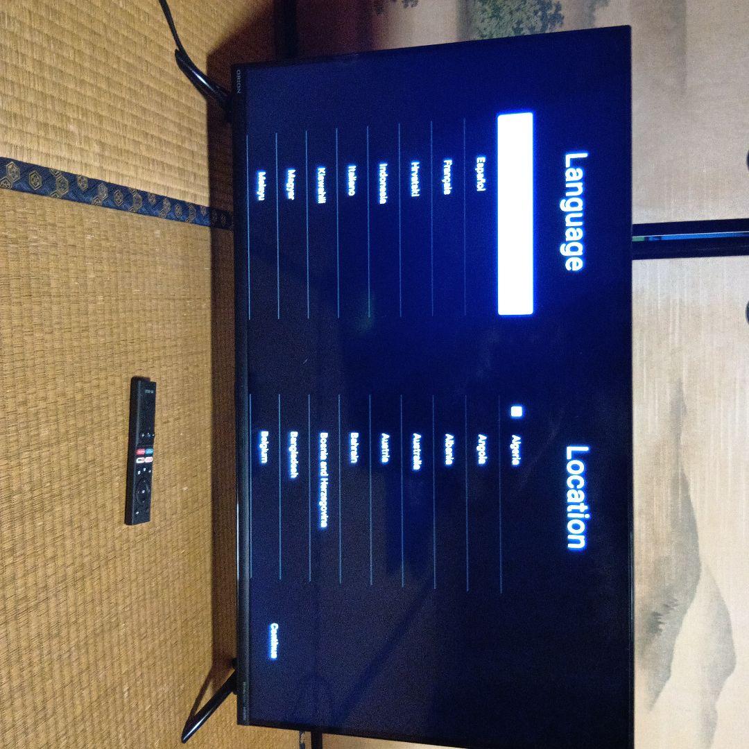 スマートテレビ　ORION 本体 リモコン付き　40型