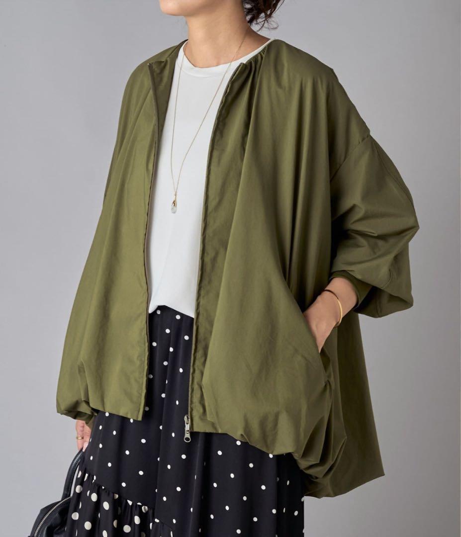 【極美品】BEARDSLEY ソデパフバルーンブルゾン カーキ