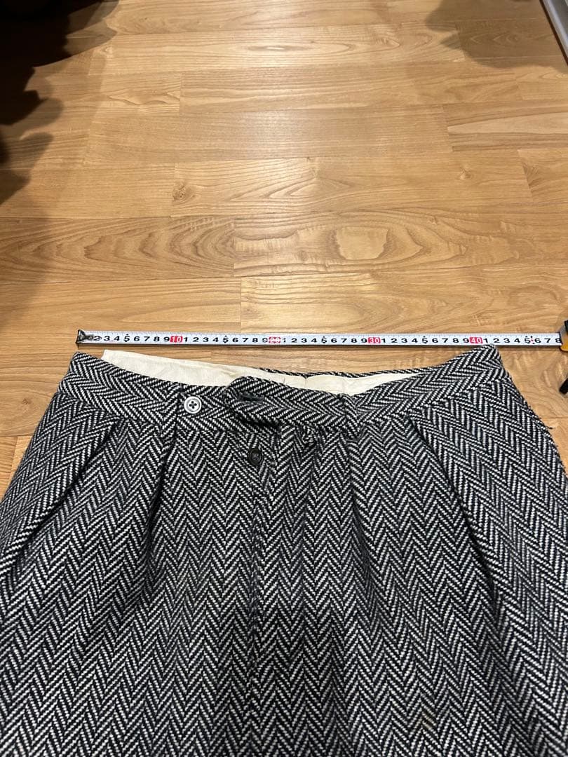 neat ニート　ヘリンボーン　Tapered テーパード　パンツ