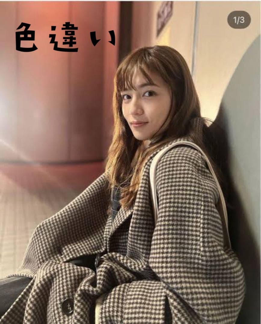 Mila Owenハーフ丈Ａラインコート silent 川口春奈衣装色違い