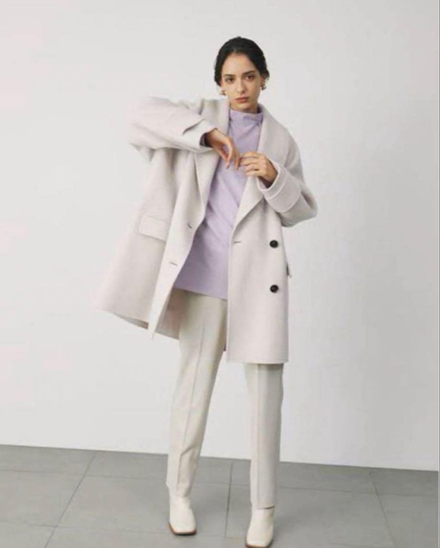 Mila Owenハーフ丈Ａラインコート silent 川口春奈衣装色違い