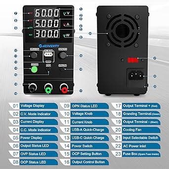 高性能電源ユニット 60V 5A 20W