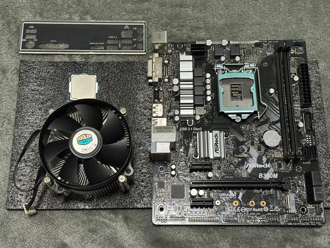 Core i5 9400F + B360M + CPUクーラー セット