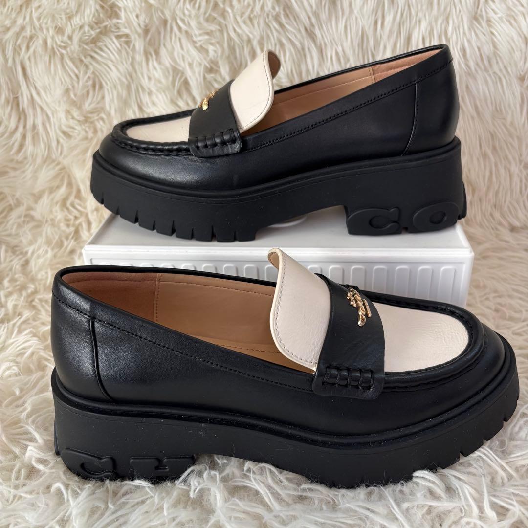 ✨未使用　COACH コーチ ルーシー　ローファー　厚底　レザー　23