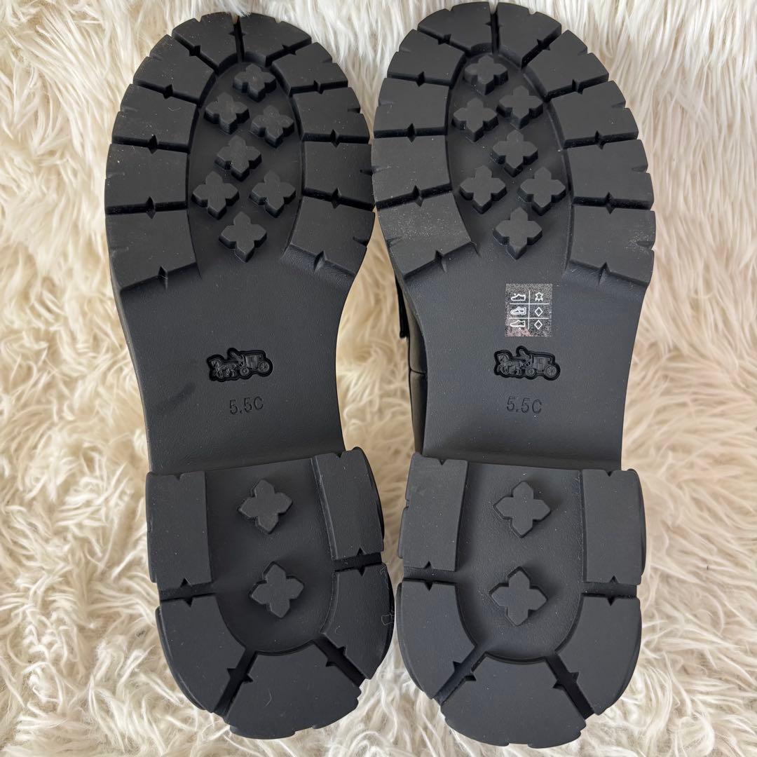 ✨未使用　COACH コーチ ルーシー　ローファー　厚底　レザー　23