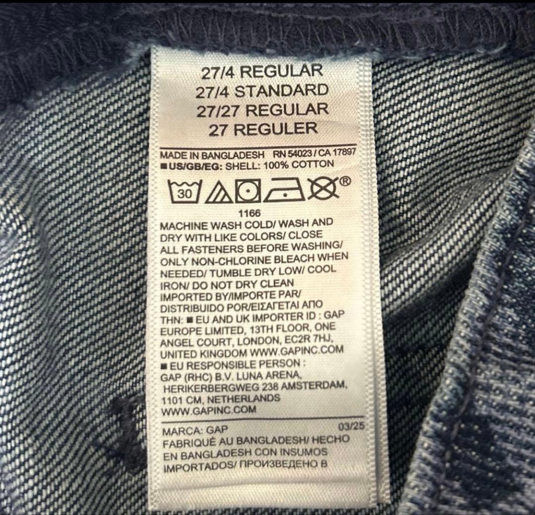 GAP デニムプレイドミニスカート 27 タグ付き未使用品