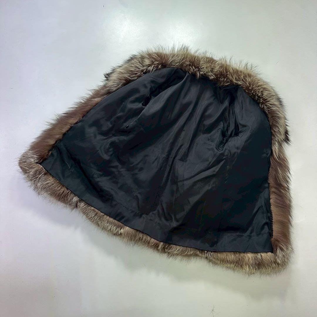 ボリューム◎13号　シルバーフォックス ファーコート 狐 太畝　大きいサイズ