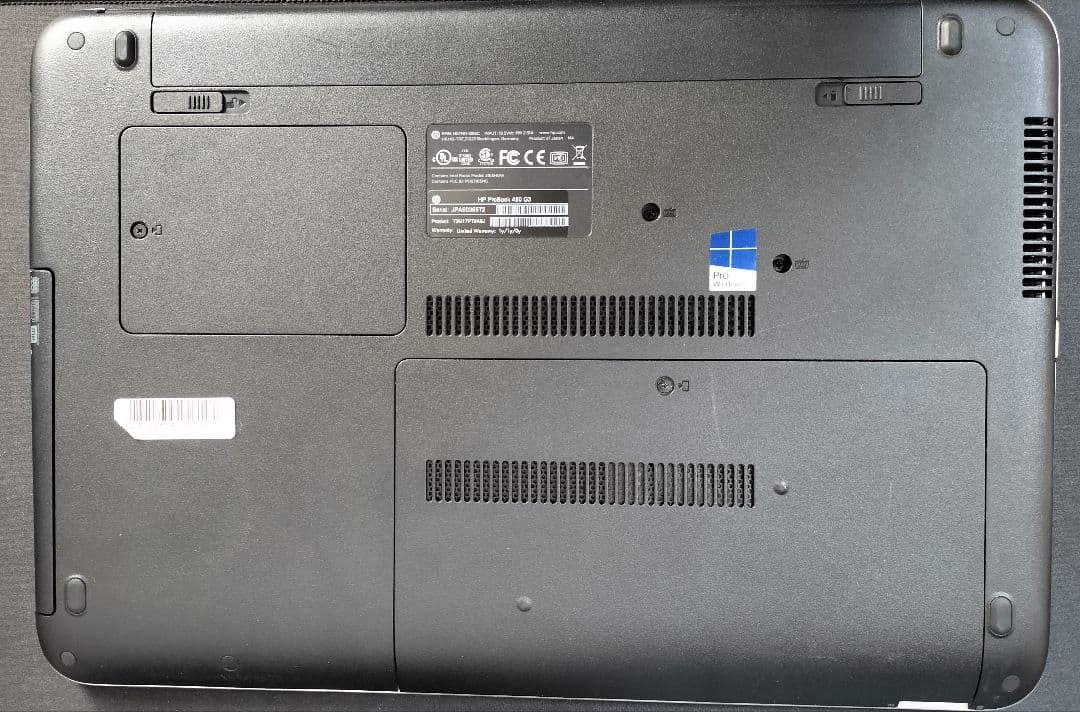 中古HPノートPC 15.6インチ i5 メモリ16G SSD256G