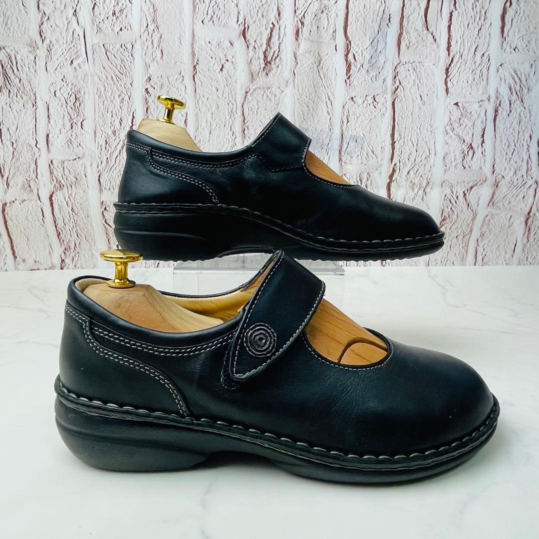 【極美品】Finn Comfort メリージェーン 本革 厚底 38(24.5)