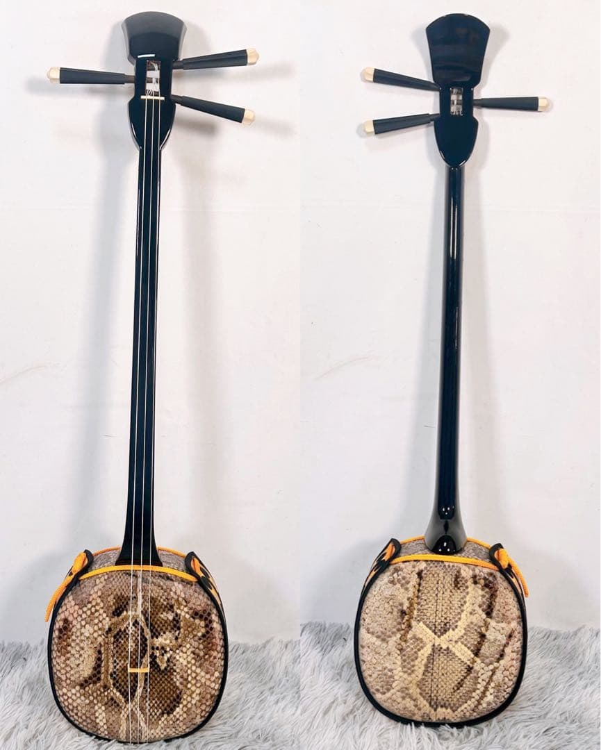 【動作品】沖縄三線 三味線　本皮