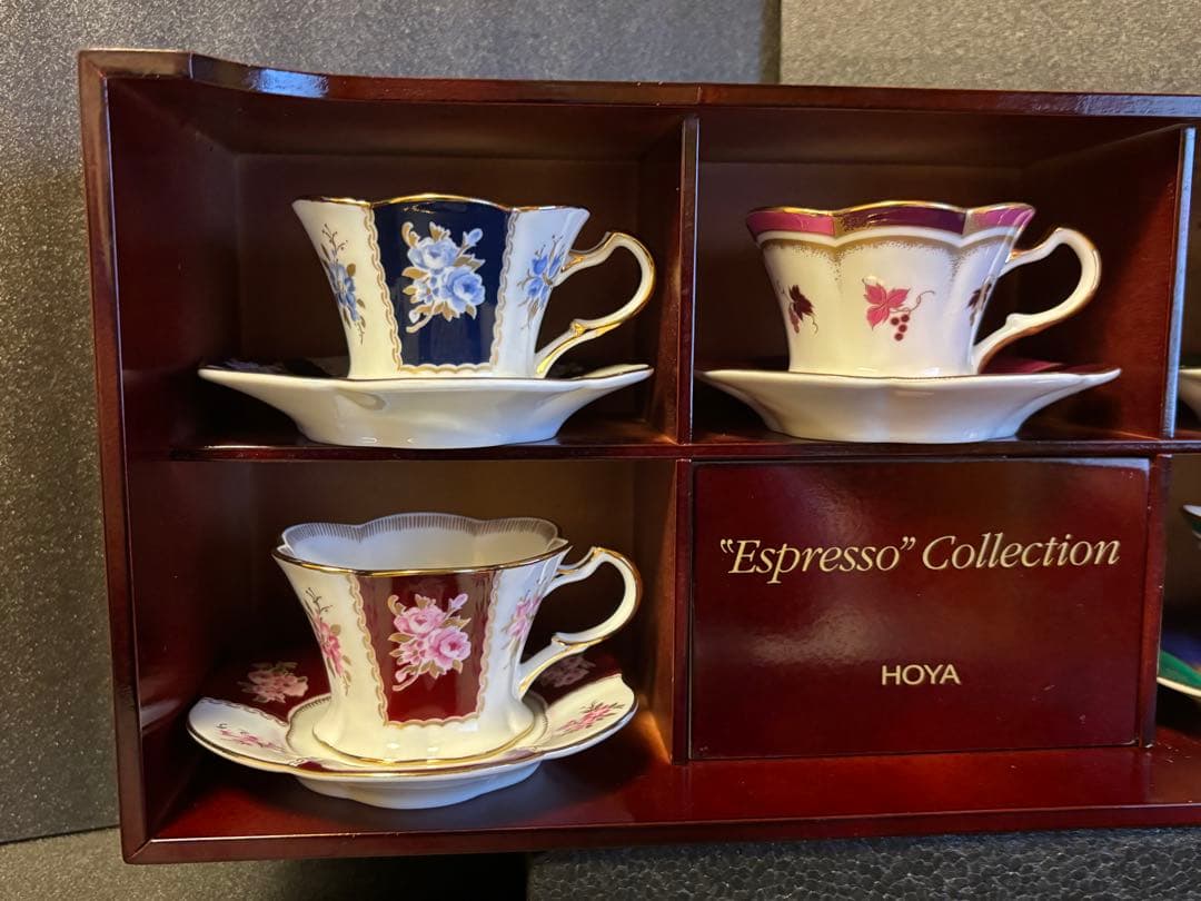 未使用品 HOYA エスプレッソ コレクション カップ&ソーサーセット ホーヤ