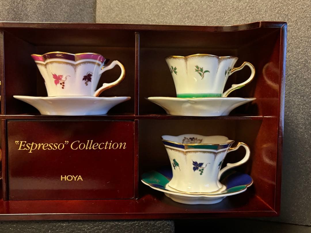 未使用品 HOYA エスプレッソ コレクション カップ&ソーサーセット ホーヤ