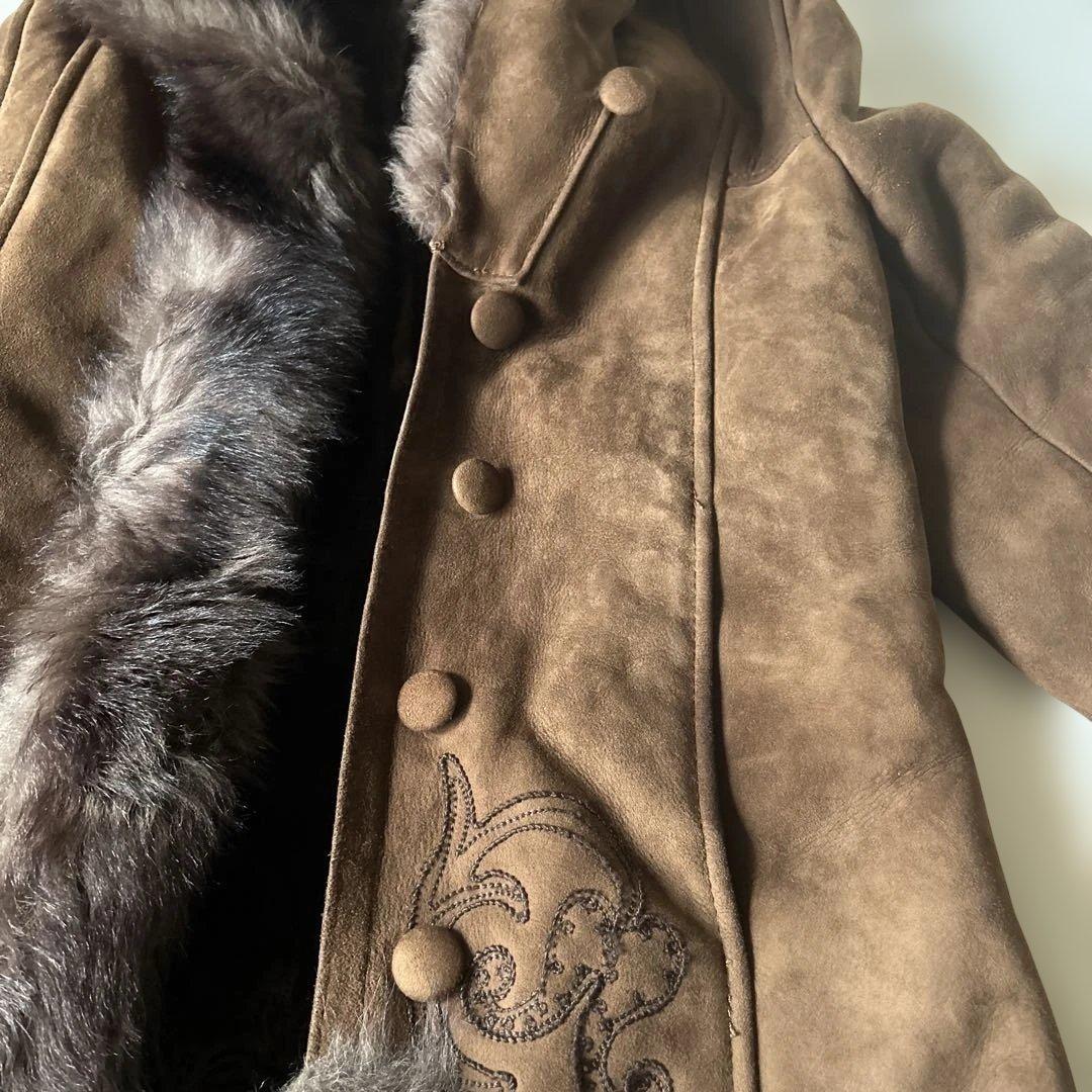 フランス製 ムートンファーコート