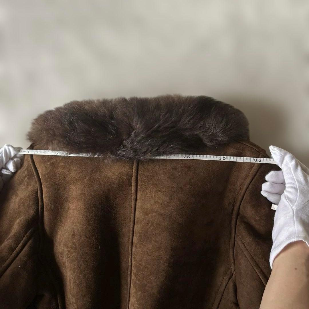 フランス製 ムートンファーコート