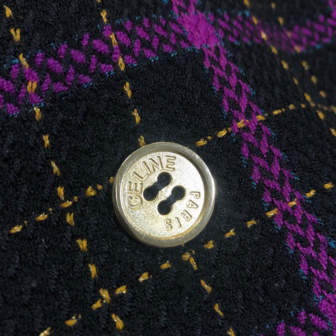 CELINE セリーヌ　ビンテージ　ジャケット　金ボタン