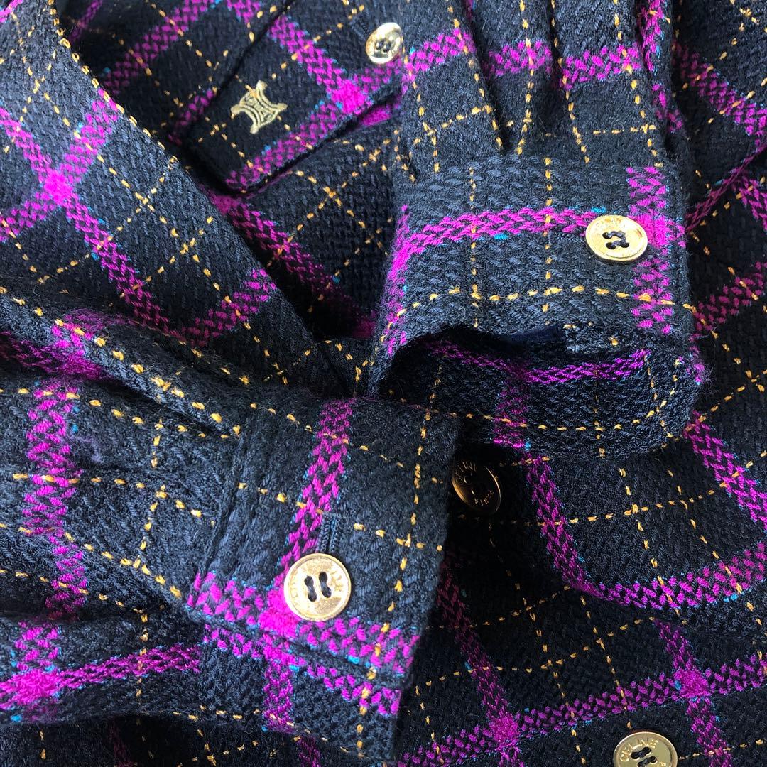 CELINE セリーヌ　ビンテージ　ジャケット　金ボタン