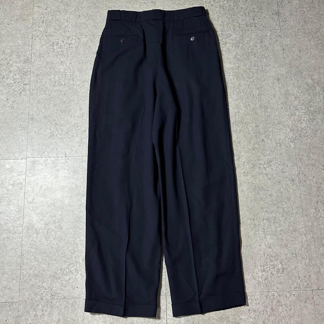 90s EMPORIO ARMANI ダークネイビー ダブル セットアップ 46