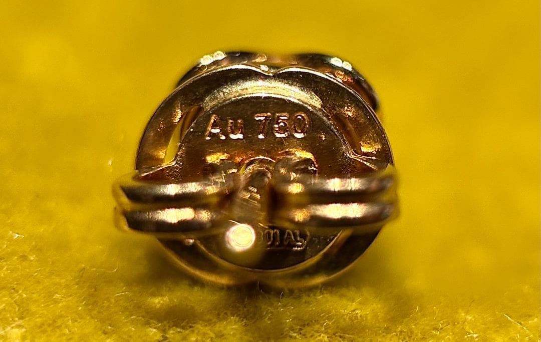 GUCCI グッチ インターロッキングG K18 イエローサファイア ピアス