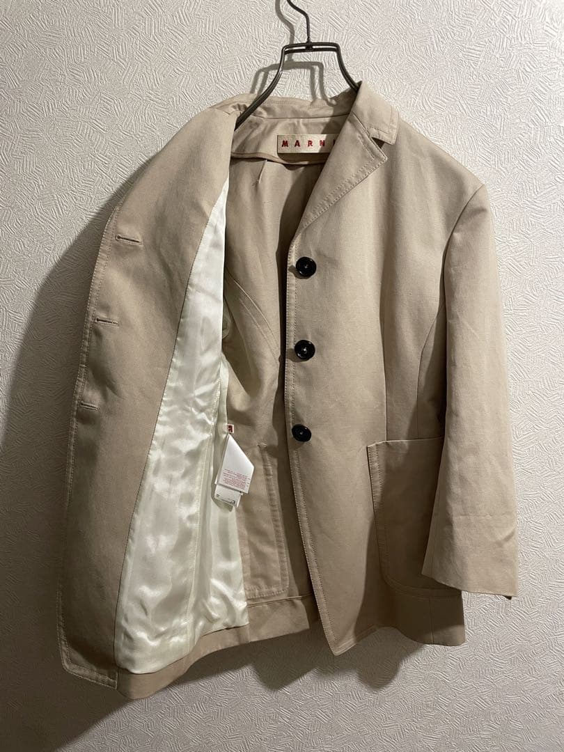 イタリア製 MARNI 3B ビッグ ポケット テーラード ジャケット