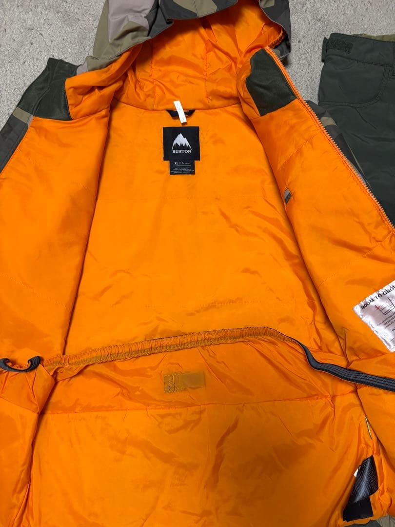 BURTON バートン 迷彩スキーウェア スノーボードウェア 160上下