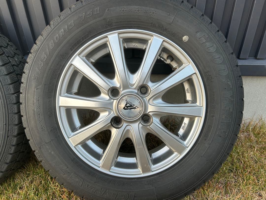 145/80R13 スタッドレス4本　ホイールセット タイヤ2022年製