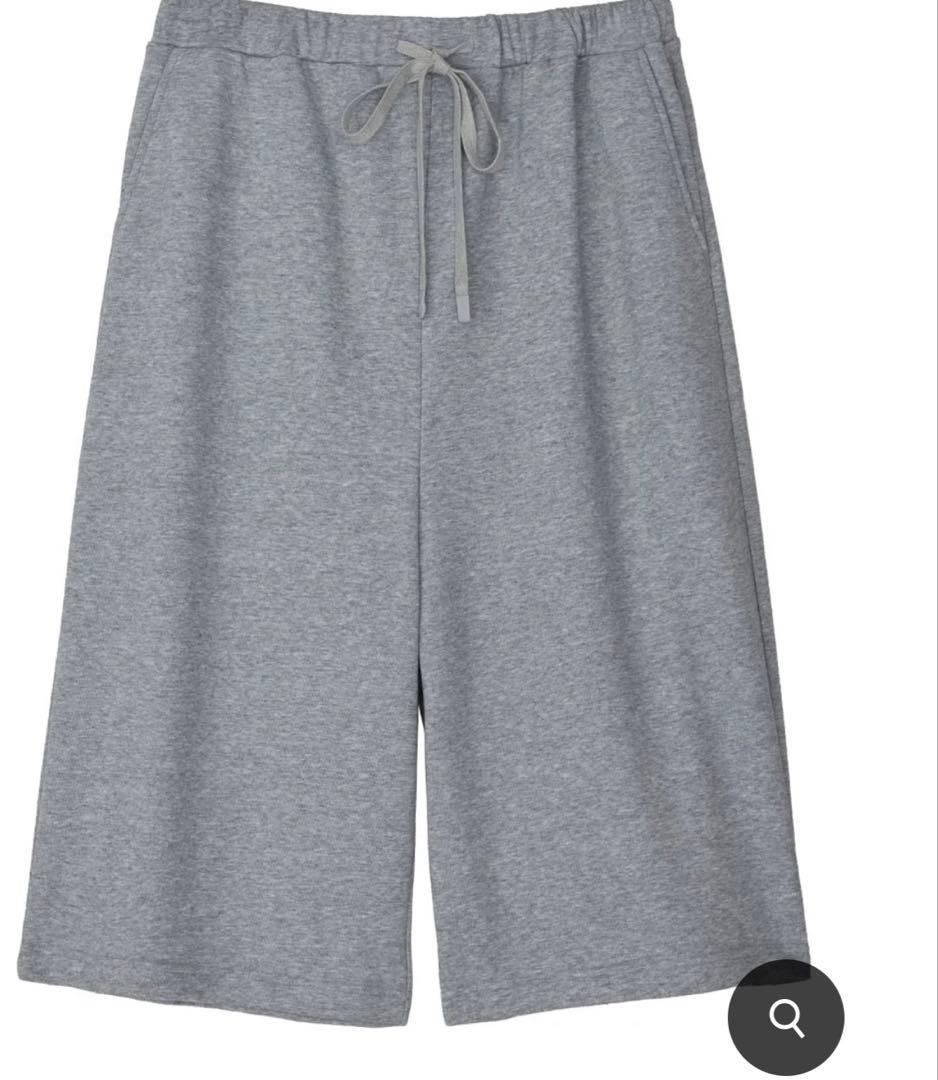 FRENCH TERRY×LACE HALF PANTS