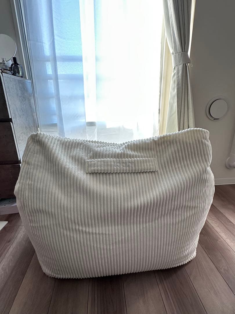 LOOSY 1人掛けビーズソファIvory