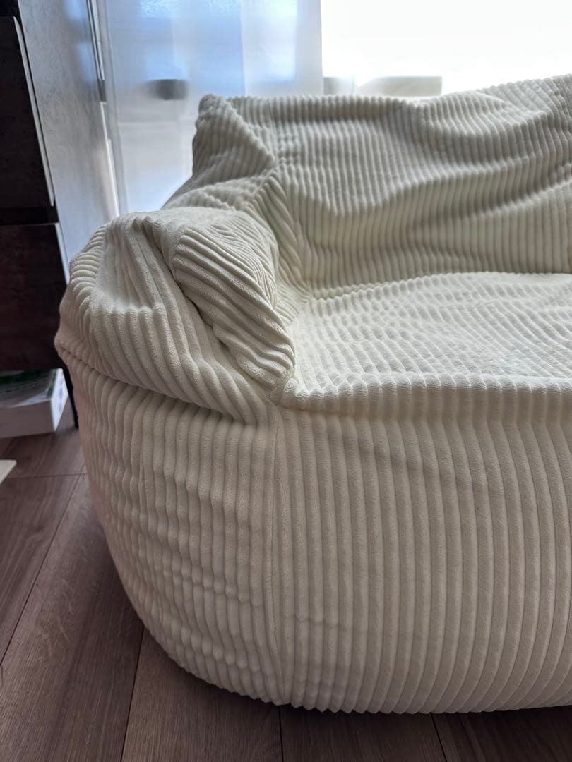 LOOSY 1人掛けビーズソファIvory