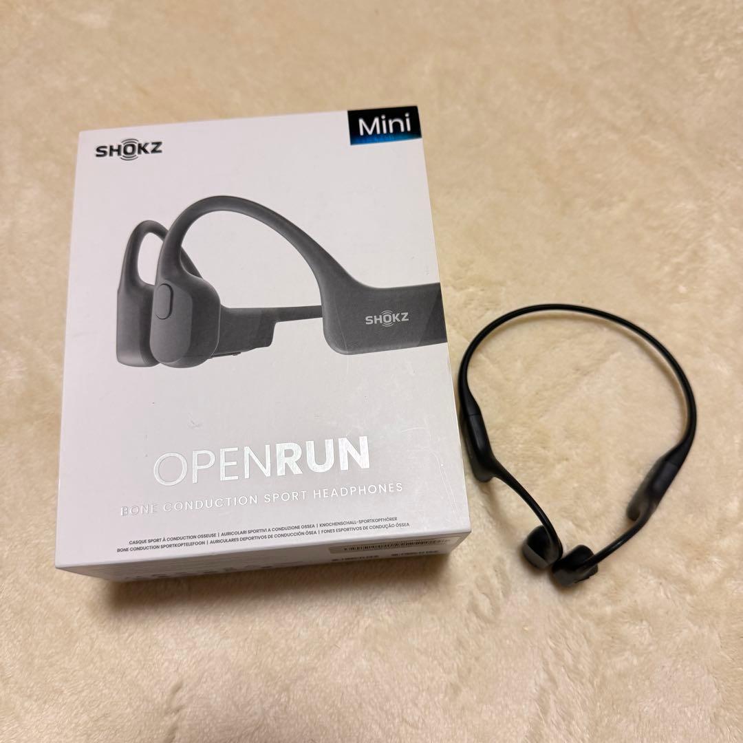 SHOKZ OPENRUN Mini 骨伝導イヤホン ブラック