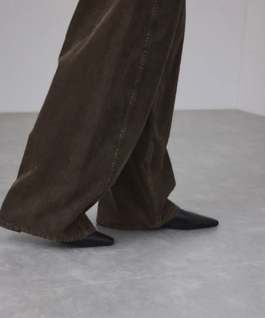 新品ADAM ET ROPE' FEMME ガーメントダイコーデュロイパンツ