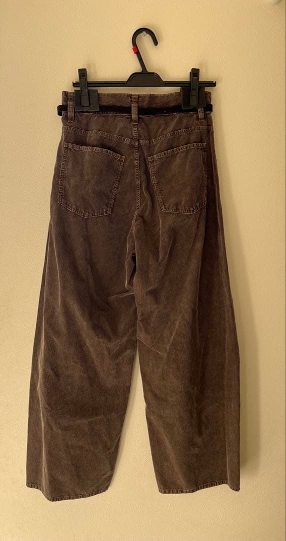 新品ADAM ET ROPE' FEMME ガーメントダイコーデュロイパンツ