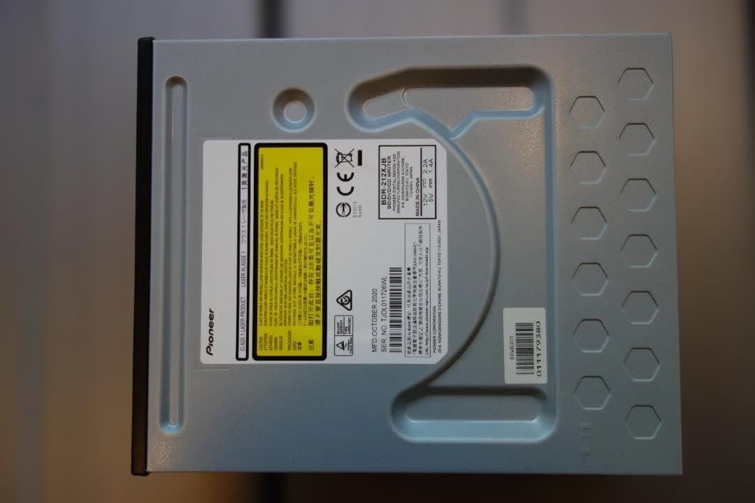 Pioneer BDR-212XJB ブルーレイディスクドライブ