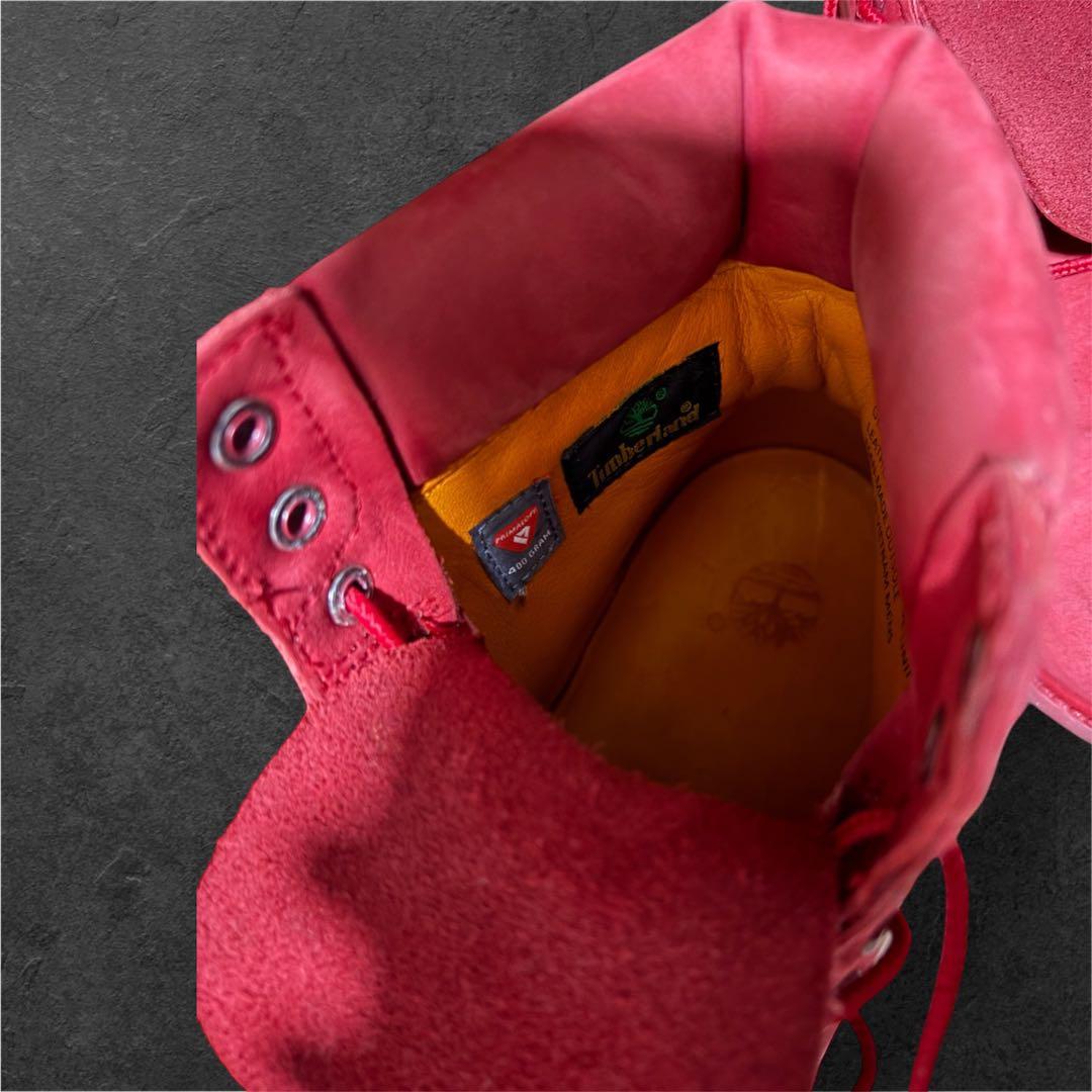 Timberland レッドスエードブーツ 8.5 26.5cm