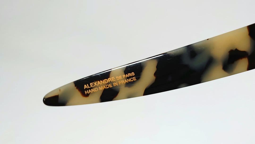 タグ付き新品 2023AW【アレクサンドル ドゥ パリ】マーブル柄　カチューシャ