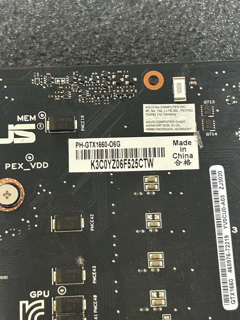 ASUS GTX1660 6GB ゲーミングPC グラボ　自作PC