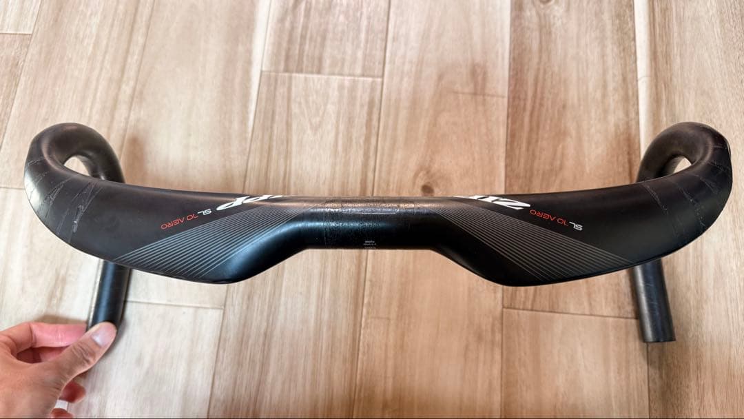 【美品】ZIPP SL70 Aero 420mm カーボンハンドル