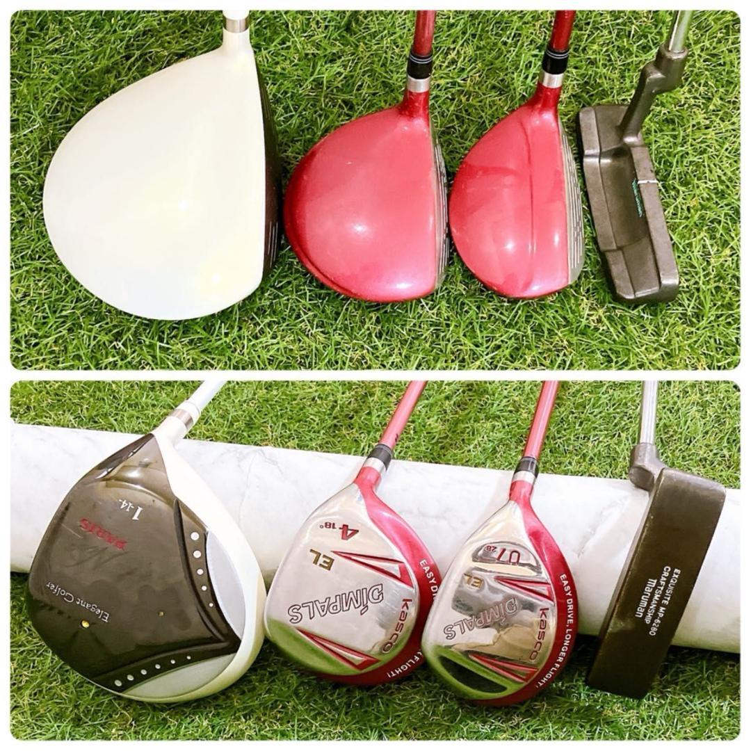 初心者向け レディースゴルフセット 11本 右 L コースデビュー