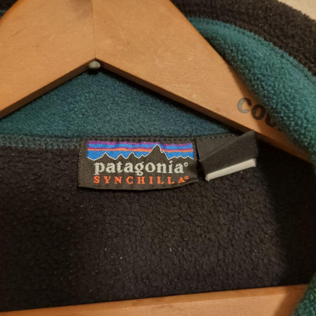 90s USA製 patagonia シンチラベスト ブラック L