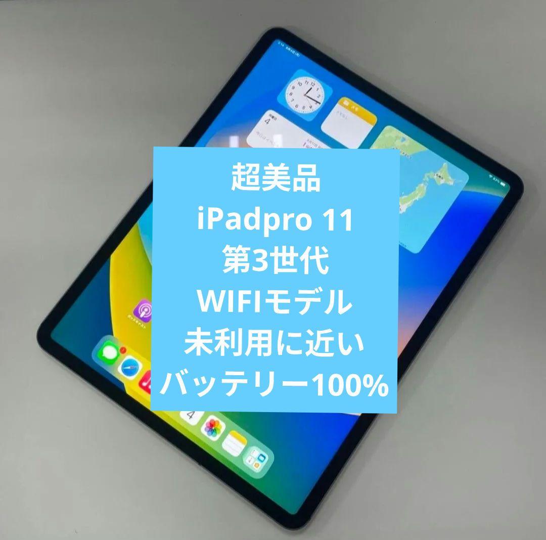 【超美品】 iPad Pro 11インチ第3世代 256GB ★未利用に近い★