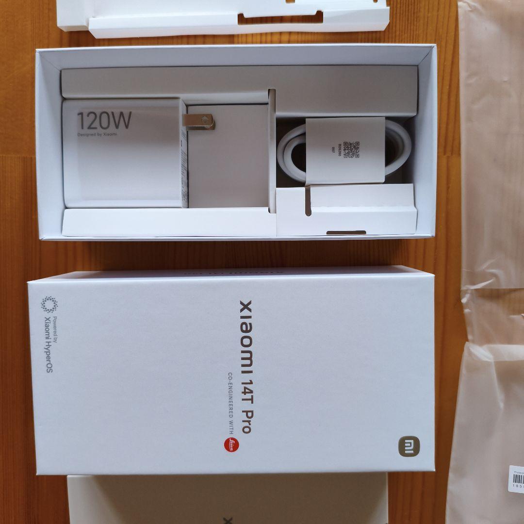 値下げ交渉可　Xiaomi 14T Pro 120W充電器セット箱のみ　本体なし