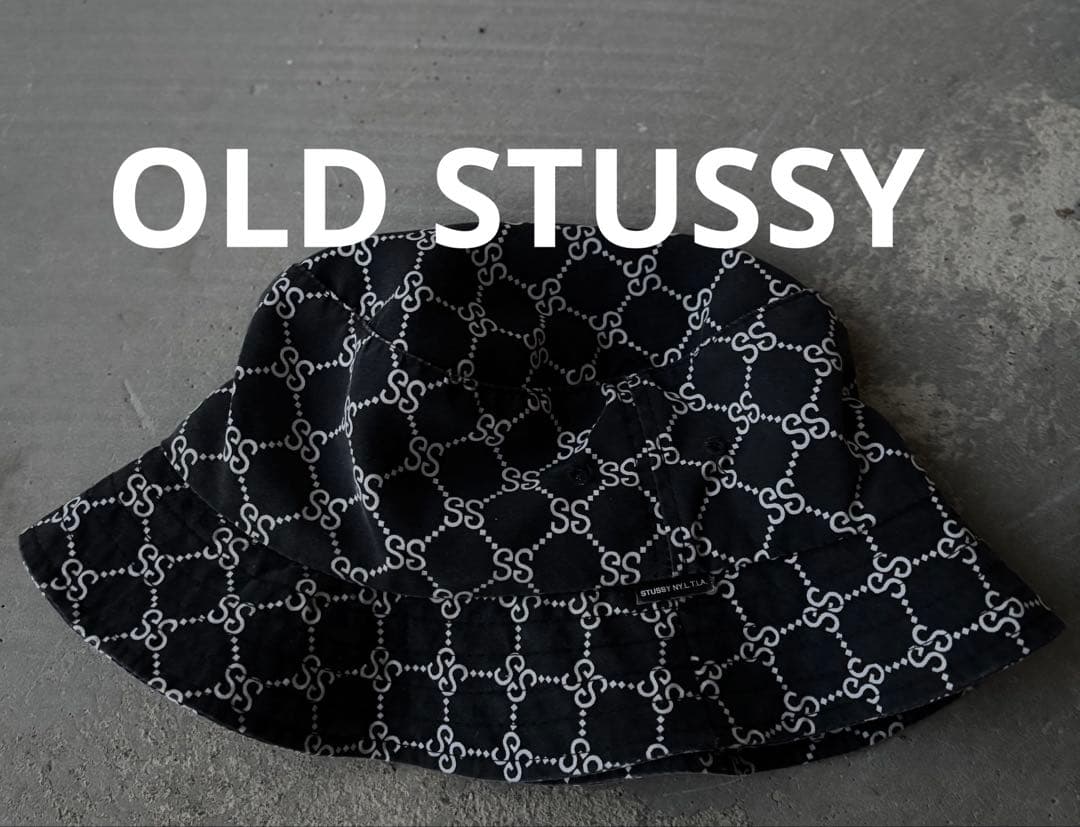 OLD STUSSY モノグラム ハット MADE IN USA