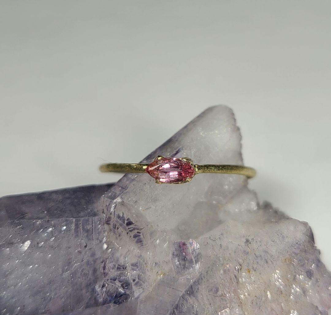 なお★パパラチアサファイア★リングオーダーソ付