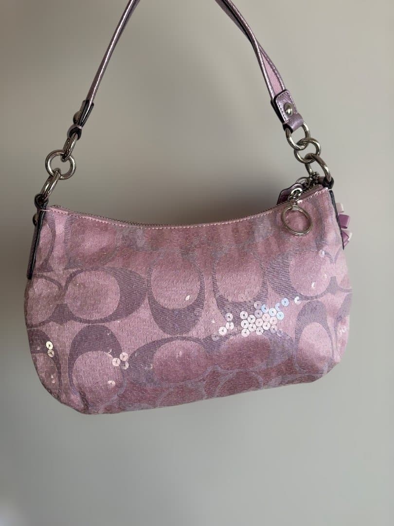 コーチ ポピー ピンク 2way ショルダーバッグ　14541