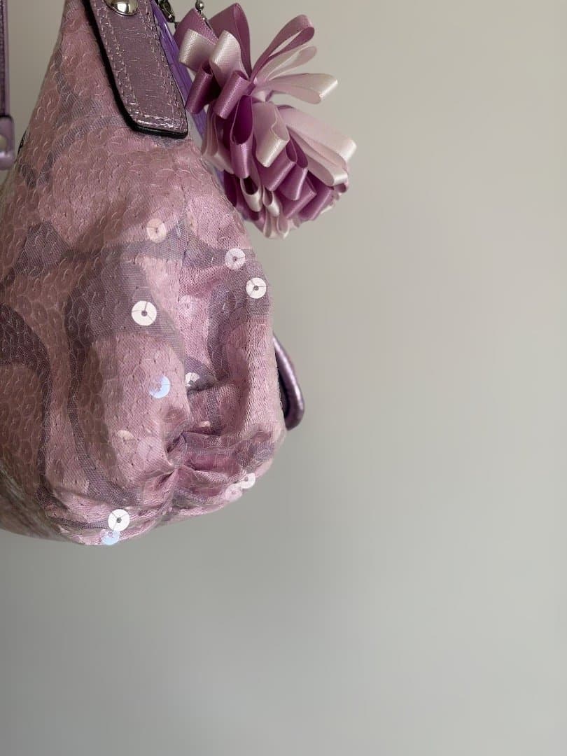 コーチ ポピー ピンク 2way ショルダーバッグ　14541